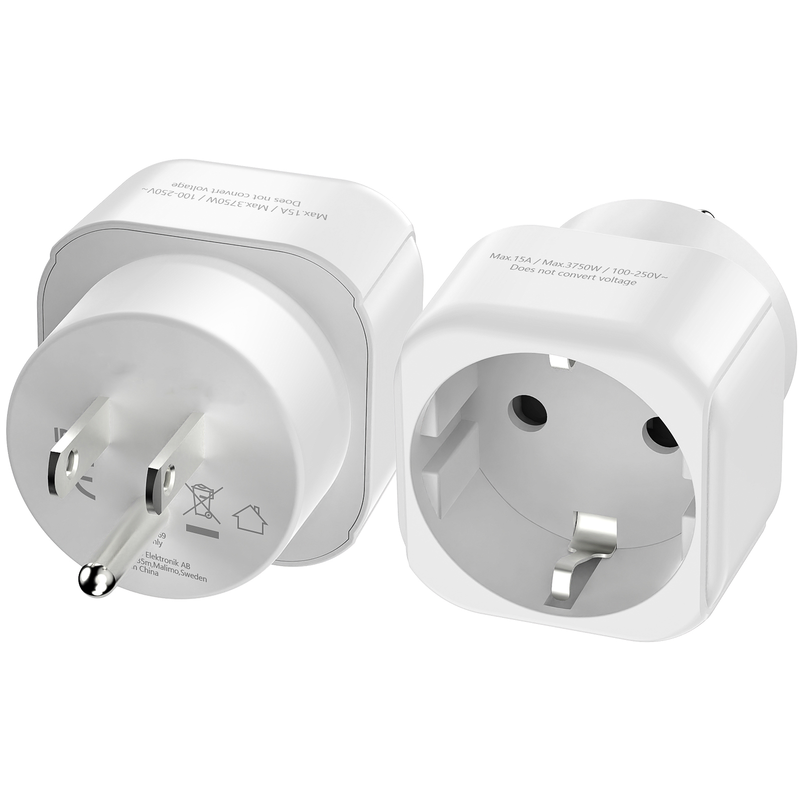 Travel Accessories Europe - Adaptador de Viagem EUA, Conversor de