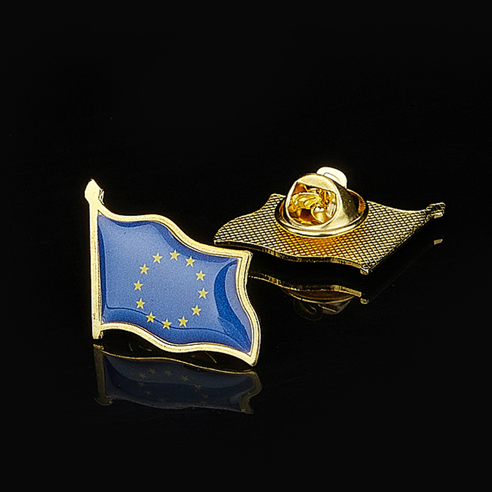Travel Accessories Europe - União Europeia Patriotismo Emblema, Banhado A