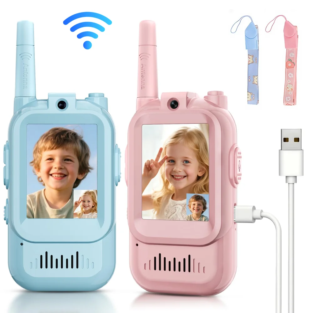 Travel Accessories For Toddlers - 2 pçs vídeo walkie talkies para