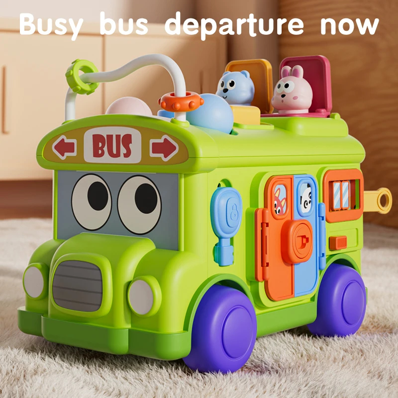 Travel Accessories For Toddlers - Brinquedo Educativo Montessori Ônibus Atividades para