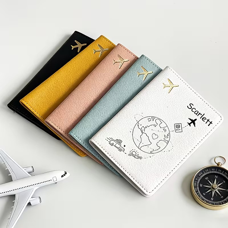 Travel Accessories Plane - Capa de Passaporte Personalizada com Design