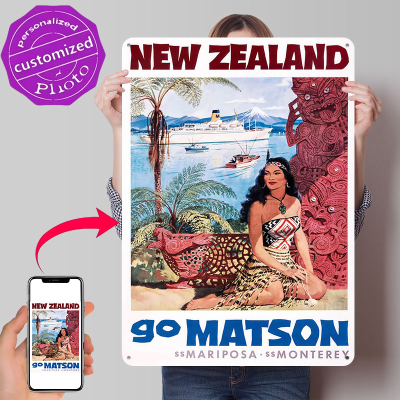 Travel Accessories New Zealand - Pôster impresso em 3D com textura