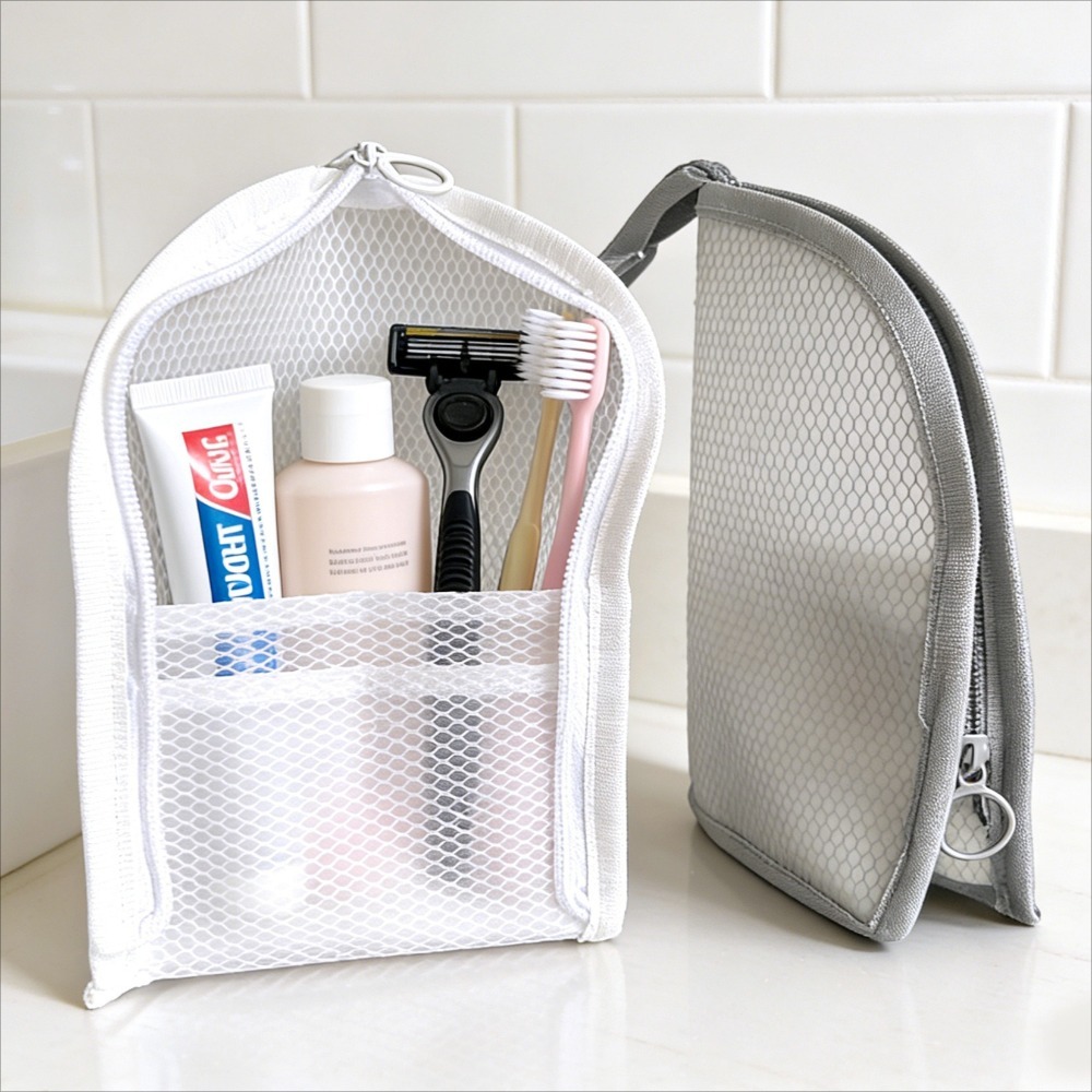 Travel Accessories Organizer - Bolsa de higiene pessoal em malha
