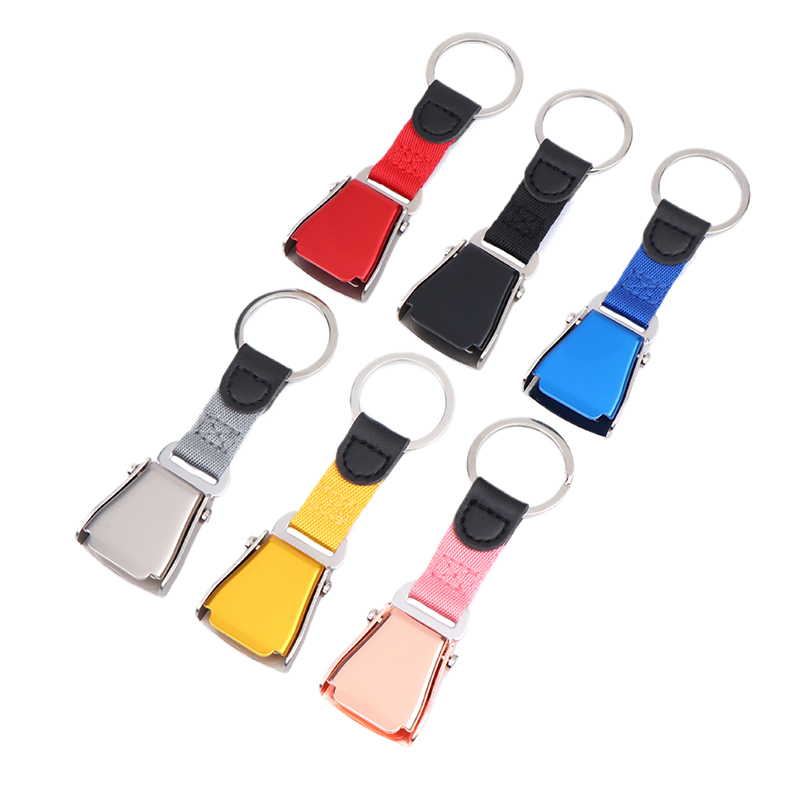 Travel Accessories Plane - Mini segurança cinto fivela chaveiro, chaveiro