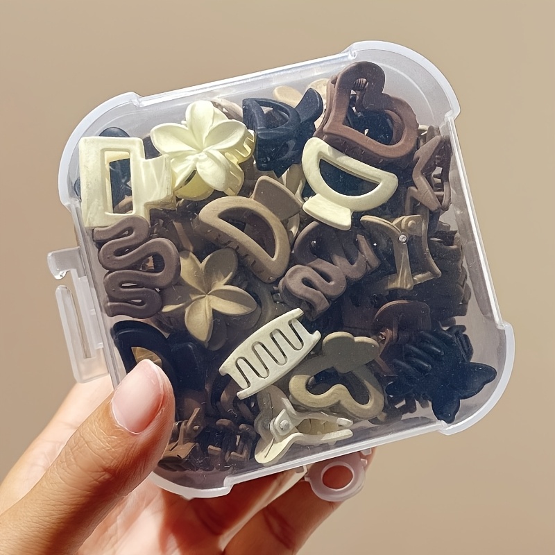 Travel Accessories For 4 Year Old - 5/10/20/30 peças de clipes pequenos bege