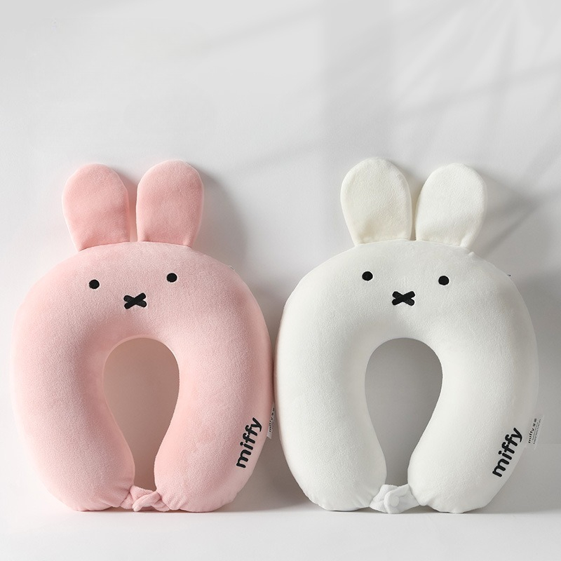 Neck Pillow Memory Foam - Bonito quente anime miffy orelhas de