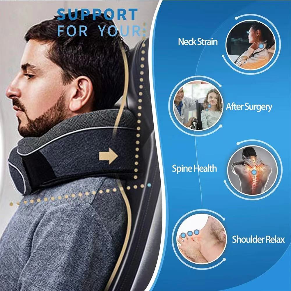 Travesseiro de pescoço de espu - Neck Pillow Memory Foam avaliação e preço