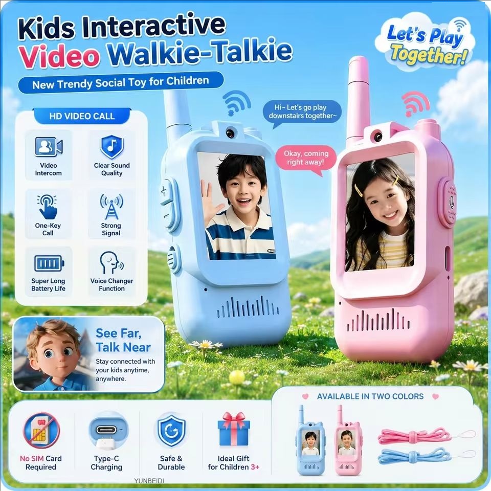 Walkie Talkies de Vídeo para C - Travel Accessories For Toddlers avaliação e preço