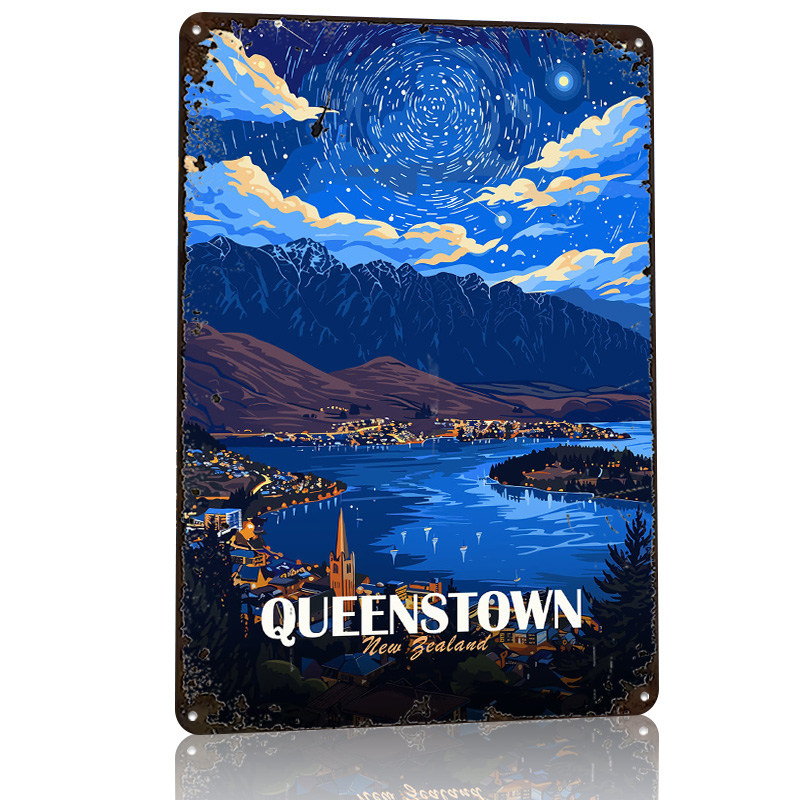 Pôster de Metal Texturizado 3D - Travel Accessories New Zealand avaliação e preço