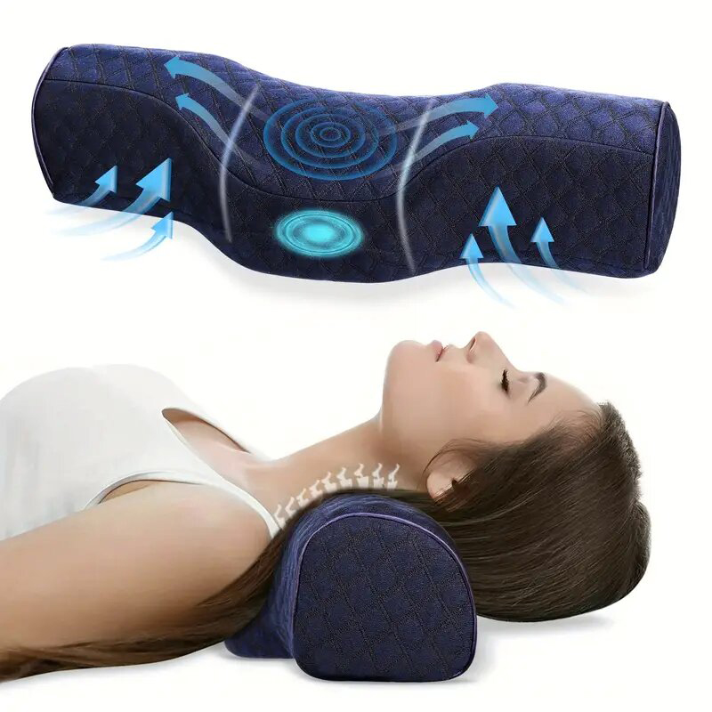 Almofada cervical para aliviar - Neck Pillow Memory Foam avaliação e preço