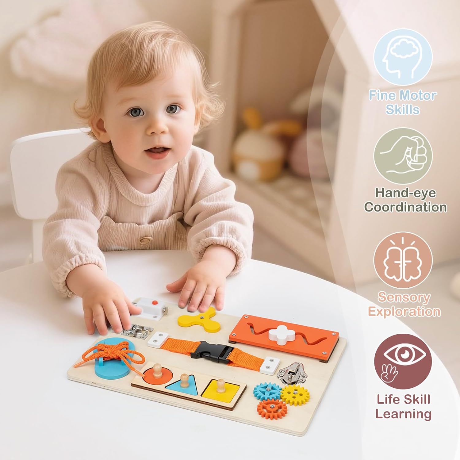 Placa ocupada montessori para  - Travel Accessories For Toddlers avaliação e preço
