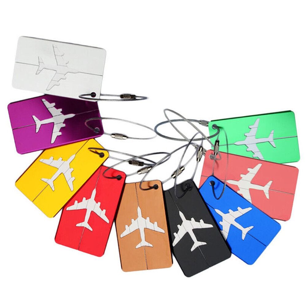 Alumínio Bagagem Tags com Cord - Travel Accessories Plane avaliação e preço