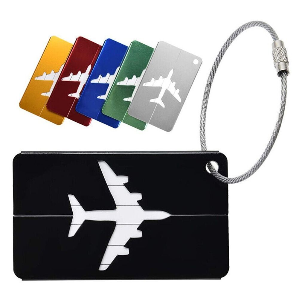 Alumínio Bagagem Tags com Cord - Travel Accessories Plane avaliação e preço