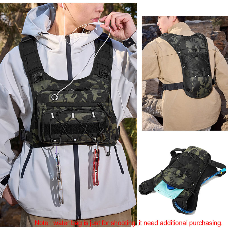 Colete Tático de Peito com Moc - Hydration Pack Backpack avaliação e preço