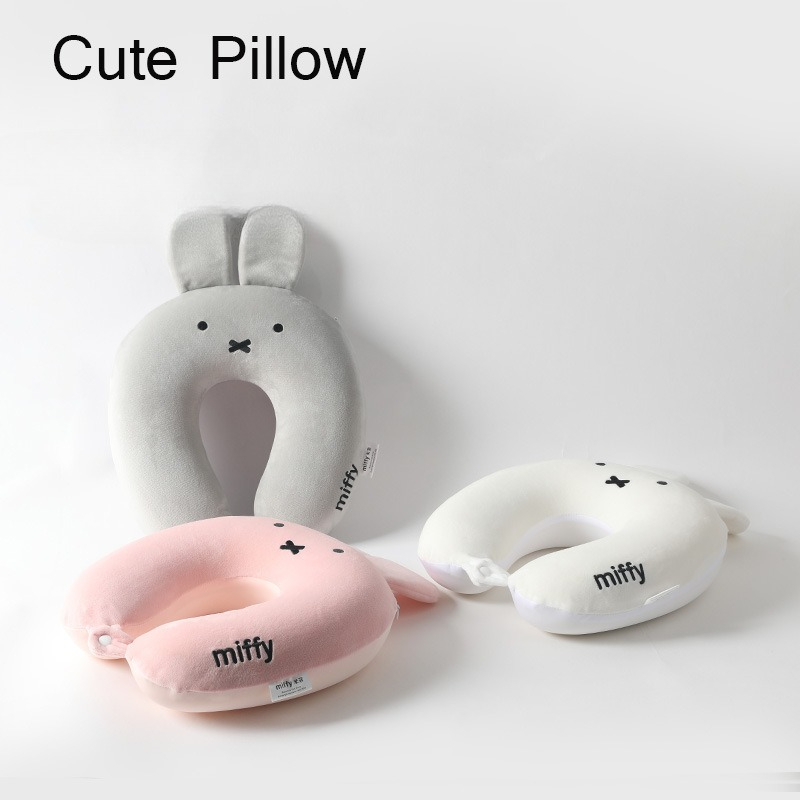 Bonito quente anime miffy orel - Neck Pillow Memory Foam avaliação e preço