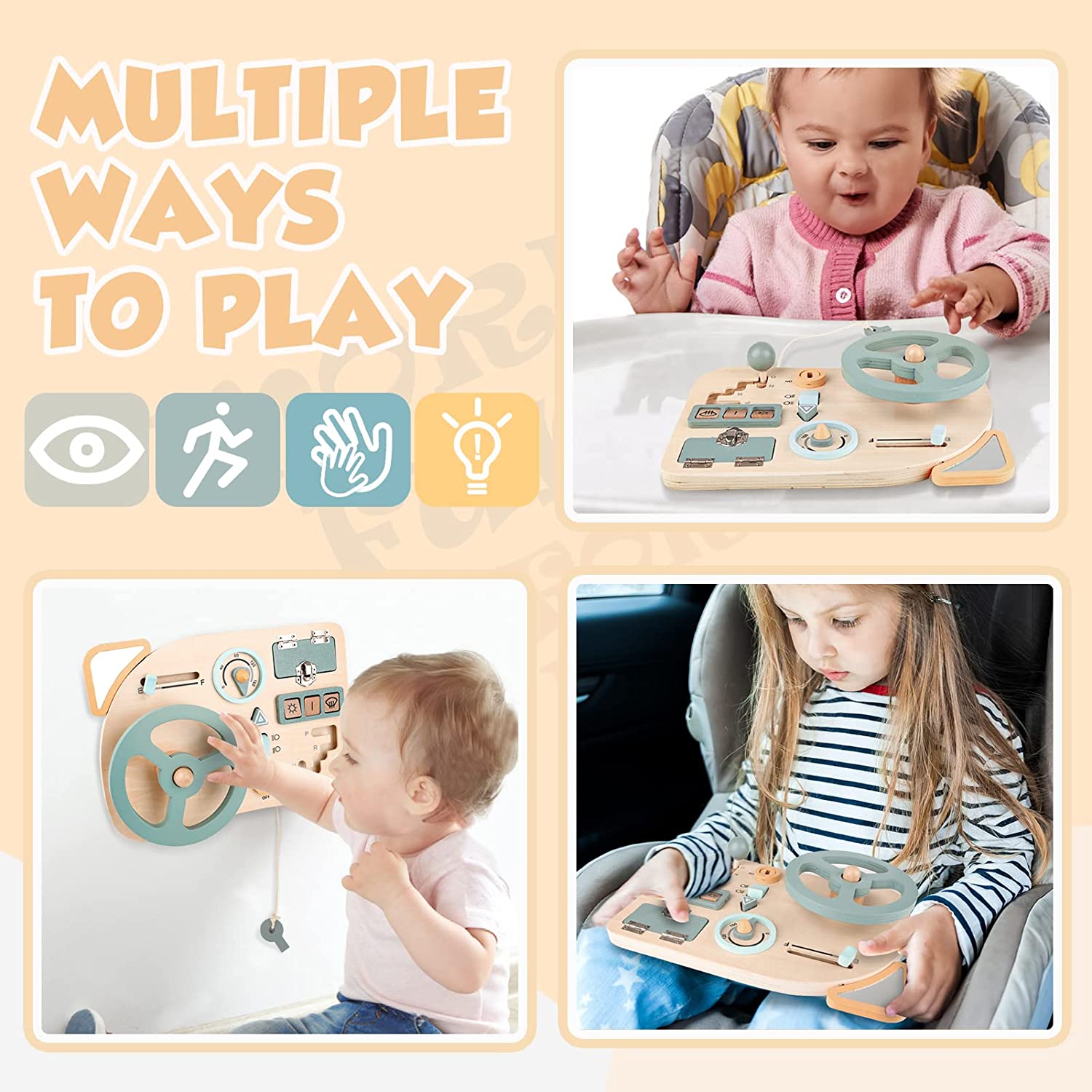 Brinquedo montessori, volante  - Travel Accessories For Toddlers avaliação e preço